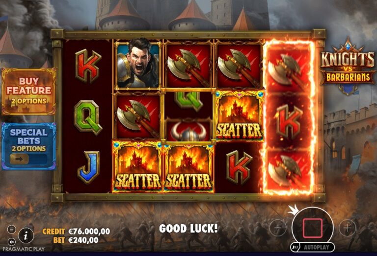 Screenshot 1 van Knights vs Barbarians